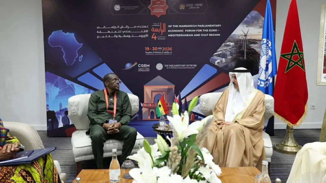 تعزيز العلاقات: غباش وبحث مع رئيس البرلمان الغاني
